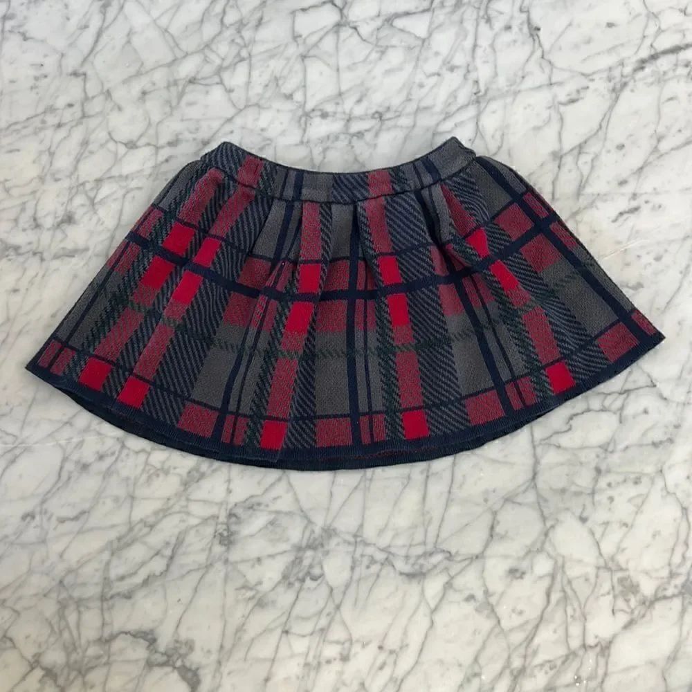 Christmas Red & Black Skirt Size 5/6